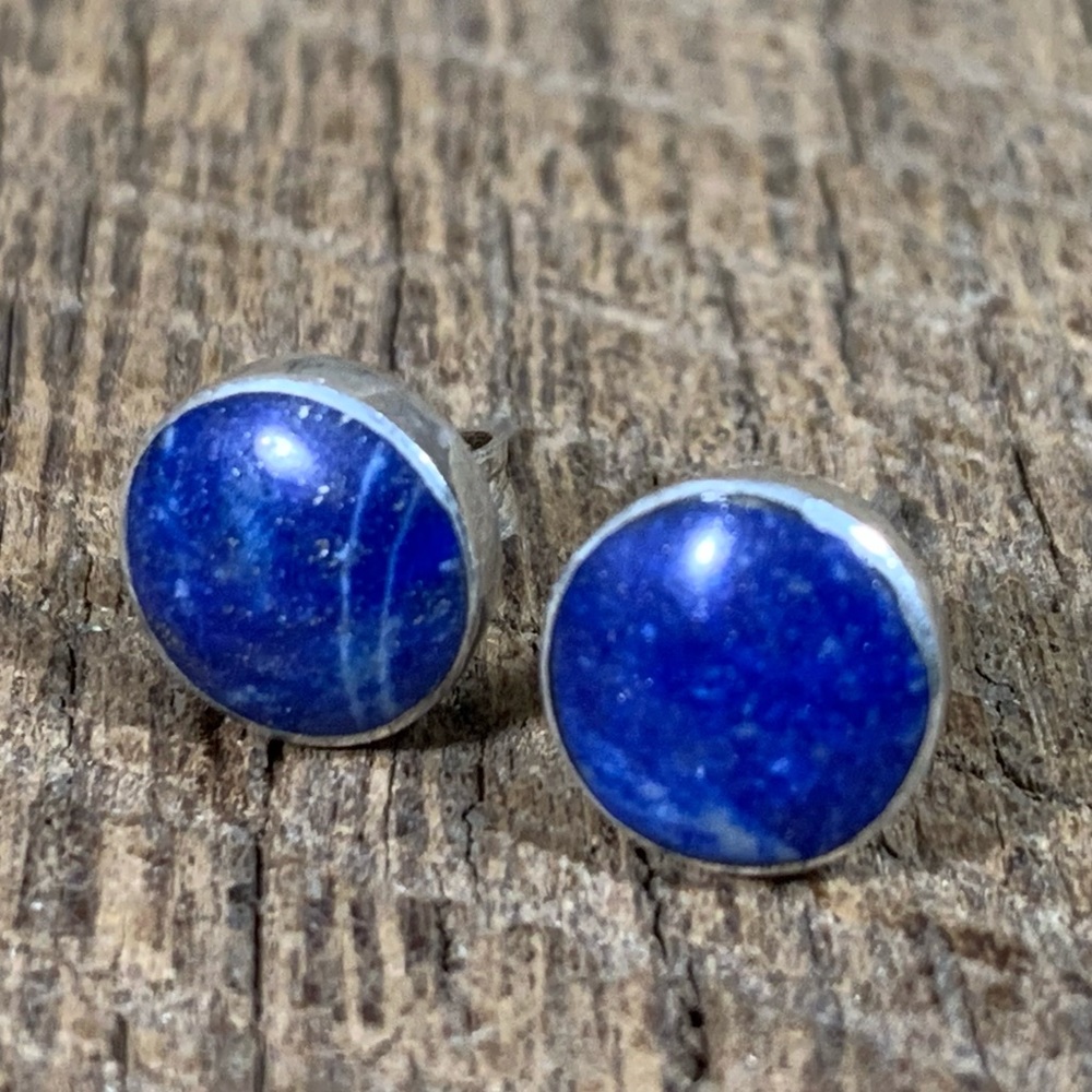Sterling Silver Blue Lapis Earrings